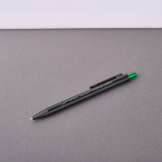 Ручка "Урал" металлическая, черно-зеленая  Ручка "Урал" металлическая, черно-зеленая