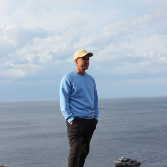 Свитшот Урал-горы, голубой, размер 2XL